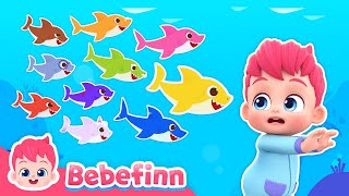 🔟🦈 Ten Little Sharks | Bebefinn Nursery Rhymes for Kids