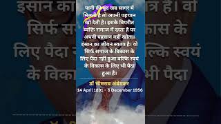 बाबासाहेब डॉ भीमराव अंबेडकर के अनमोल विचार || Bhimrao Ambedkar Quotes in Hindi || Video#3 #shorts