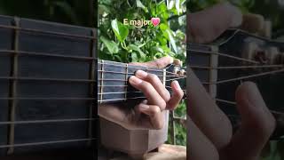 Play E major on guitar easily🎸😍 play many of song on Emajor subscribe 😊 #guitar #musicvideo #music