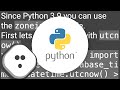 How to convert a UTC datetime to a local datetime using only standard library?