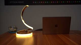 Spiral LED Table Lamp, Modern 3 Colors Dimmable Desk Lamp #Short