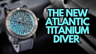 The Aerotec Atlantic Titanium Diver - Sterling Silver Ice Dial