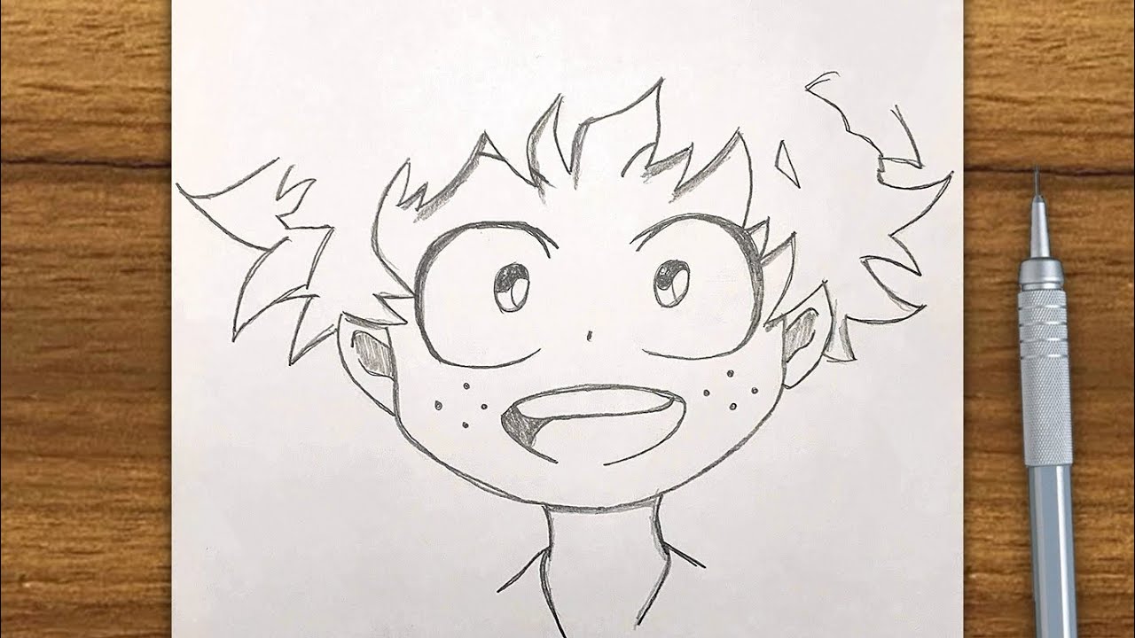 How To Draw Young Izuku Midoriya | Drawing Tutorial Step By Step | Easy ...