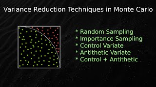 Variance Reduction Techniques in Monte Carlo Methods
