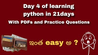 Data types in python #day4