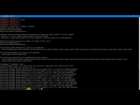 How to update SUSE kernel How to update SUSE kernel