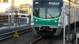 東京メトロ16000系第13編成千代田線「代々木上原行き」代々木上原駅到着(警笛あり)