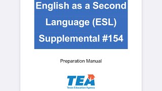 TExES 154 ESL Study Guide 2021