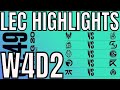 LEC Highlights ALL GAMES Week 4 Day 2 Spring 2020 League of Legends EULEC