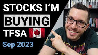 CANADIAN Stocks I'm BUYING in My TFSA // Sep 2023 // Portfolio Reveal
