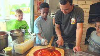 Tony Teaches YMCA How To Make Pizza