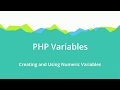 PHP for Beginners - PHP Variables Part 3 (Creating and Using Numeric Variables)
