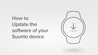 How to update the software of your Suunto device