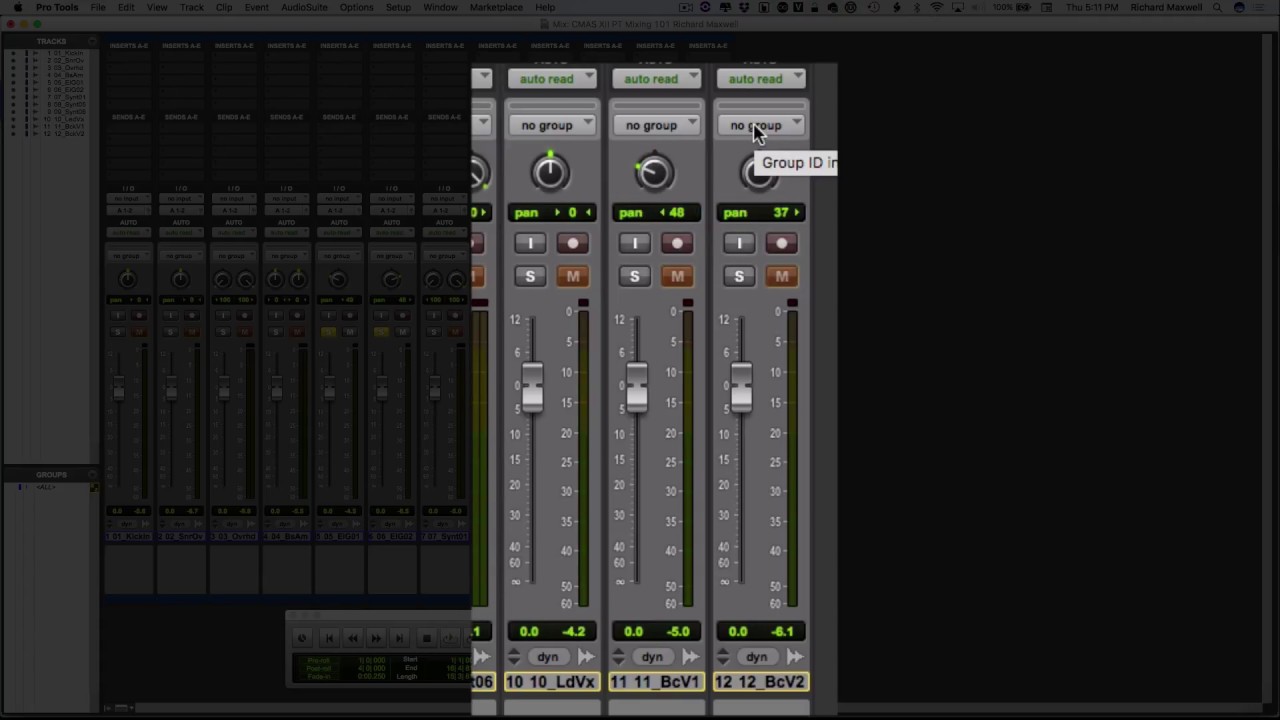 Mixing 101 Pro Tools Youtube