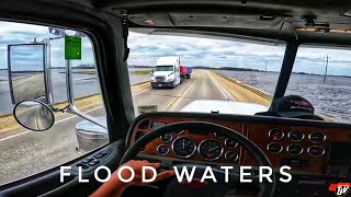 FLOOD WATERS | My Trucking Life | Vlog #2528