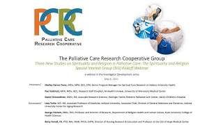 PCRC Webinar Three New Studies on Spirituality and Relgion in Palliative Care  05 06 21