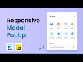 Responsive Modal (popup box) using HTML CSS & JavaScript 🚀