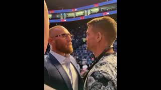 Conor McGregor vs. Dustin Poirier face off at UFC 257 press conference: “It’s on!”
