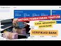 Cara menambahkan rekening bank di google AdSense ! Metode Pembayaran Youtube dan Verifikasi Bank