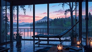 Serene Lakeside Dusk | Lofi Beats for Relaxation \u0026 Focus