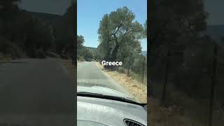 Traveling back roads of Loutra , Lesbos Greece