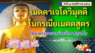 เมตตาเจโตวิมุตติในกรณียเมตตสูตร(พระธรรมเทศนา)โดย พระอาจารย์วรจักร สจฺจวโร ๑๘ พ.ย.๒๕๖๔