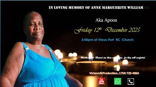 In Loving Memory of Anne Marguerite William Aka Apoos