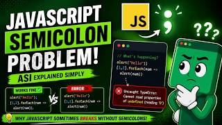 JavaScript Semicolon Issue Explained | Automatic Semicolon Insertion (ASI) JS Tutorial | IT WALA