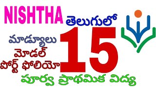 Nishtha మాడ్యూలు 15 ( పూర్వ ప్రాథమిక విద్య) మోడల్ పోర్ట్ ఫోలియో కృత్యం