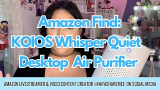 Amazon Find: KOIOS Whisper Quiet Desktop Air Purifier #amazonfinds #amazon #amazongadgets