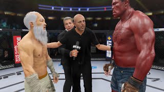 Old Bruce Lee vs. Fire Hulk - EA Sports UFC 4 - Epic Fight 🔥🐉