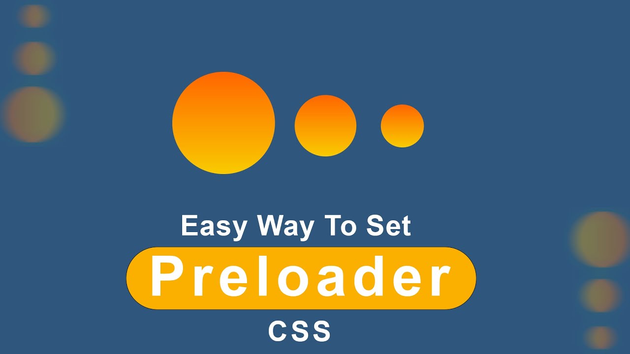 How To Make Website Preloader Design Using Html Css Only Youtube