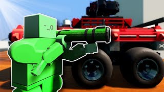 LEGO BATTLE ON GIANT TABLE! - Brick Rigs Multiplayer Gameplay & Tank Battle