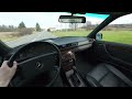 1991 mercedes benz w124 e300 24v pov test drive with nice sound