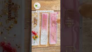 How to Make BookMark with Resin | Resin Bookmark Tutorial | Metal stick for bookmarks | resin art