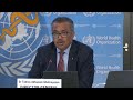 LIVE: Media briefing on COVID-19 and other global health issues