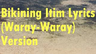 Bikining Itim Waray Waray Version Lyrics