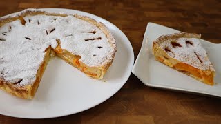 Tarte fresca de alperce rápida e fácil!