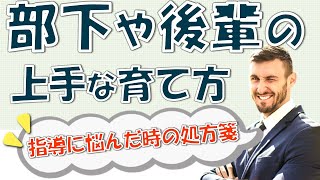 部下や後輩の上手な育て方！指導に悩んだ時の4つの処方箋