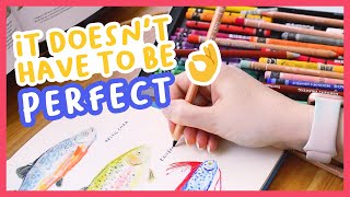 Battling perfectionism in art | Paint fish with me! 🐟🎨