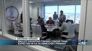 Ballot counting taking longer than expected in VA-04 Democrat primary