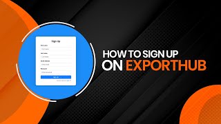 - How To Sign Up On Exporthub.