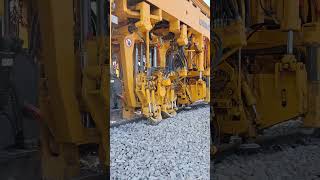 Shahganj junction doubling line working #TampingMachine  #indianrailways #viralvideo