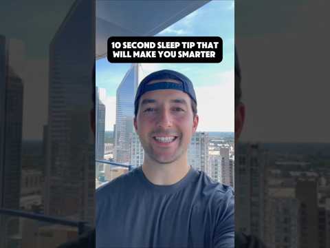 10 Second Sleep Hack That Will Make You Smarter! #sleep #health #wearables #whoop #ouraring