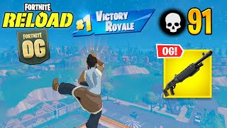 Fortnite Reload | 91 Kill Solo vs Squads Ranked Gameplay (Keyboard & Mouse)