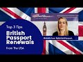British Passport Renewals from the USA