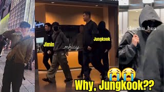 Jimin  & Jungkook arrived in SAPPORO City?? but Jungkook has returned to his old habit..🥹😭