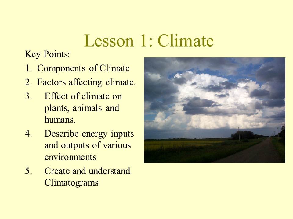 Unit 4 Lesson 01 Climate Part 1 - YouTube