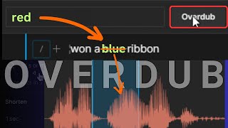 Descript Overdub Demo: How to change an incorrect word in your video
