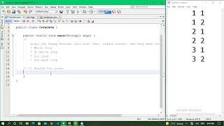 Basic-Java Nested for loops #015